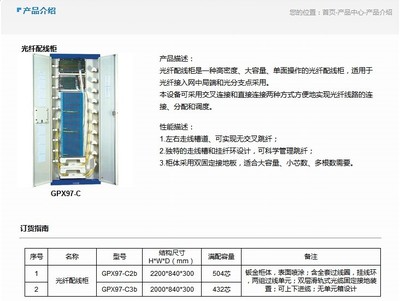 GPX98-C型光纤配线架 品牌与供应商解析，以及今日市场行情